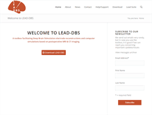 Tablet Screenshot of lead-dbs.org